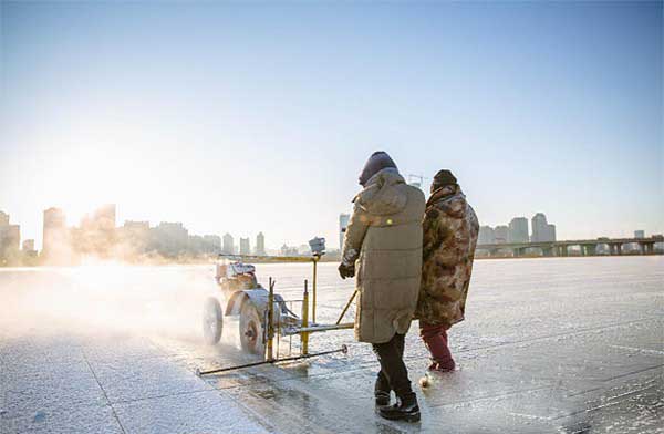 鋸冰車(chē)采冰工具